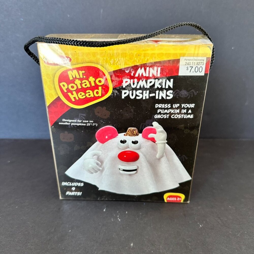 Hasbro Mr Potato Head Mini Pumpkin Push In Kit Ghost Jack O Lantern